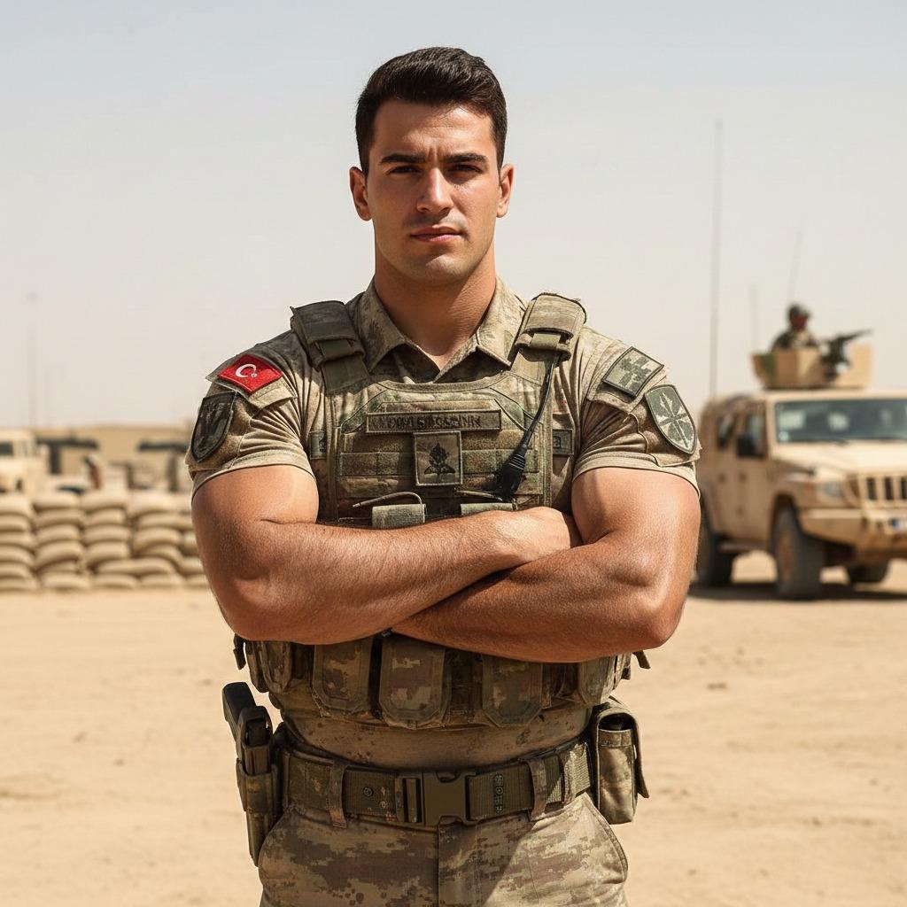 Celebrating strength & pride! 🇹🇷 A Turkish soldier stands tall, embodying discipline & raw masculinity. 💪🏳️‍🌈 #military