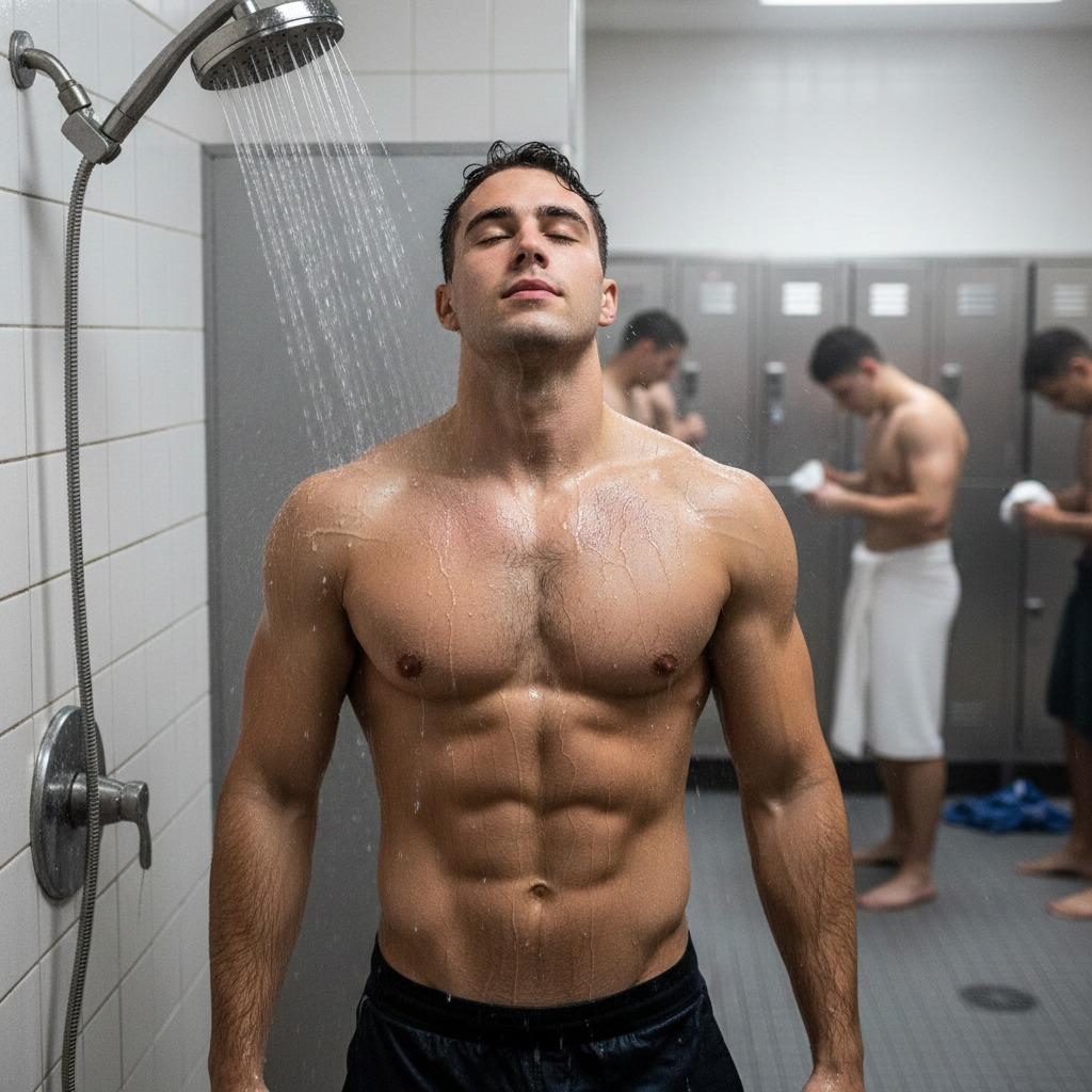 Nothing beats the raw beauty of a fit guy stepping out of the shower. 💦🔥 Celebrate masculinity in all its glory. #shower...