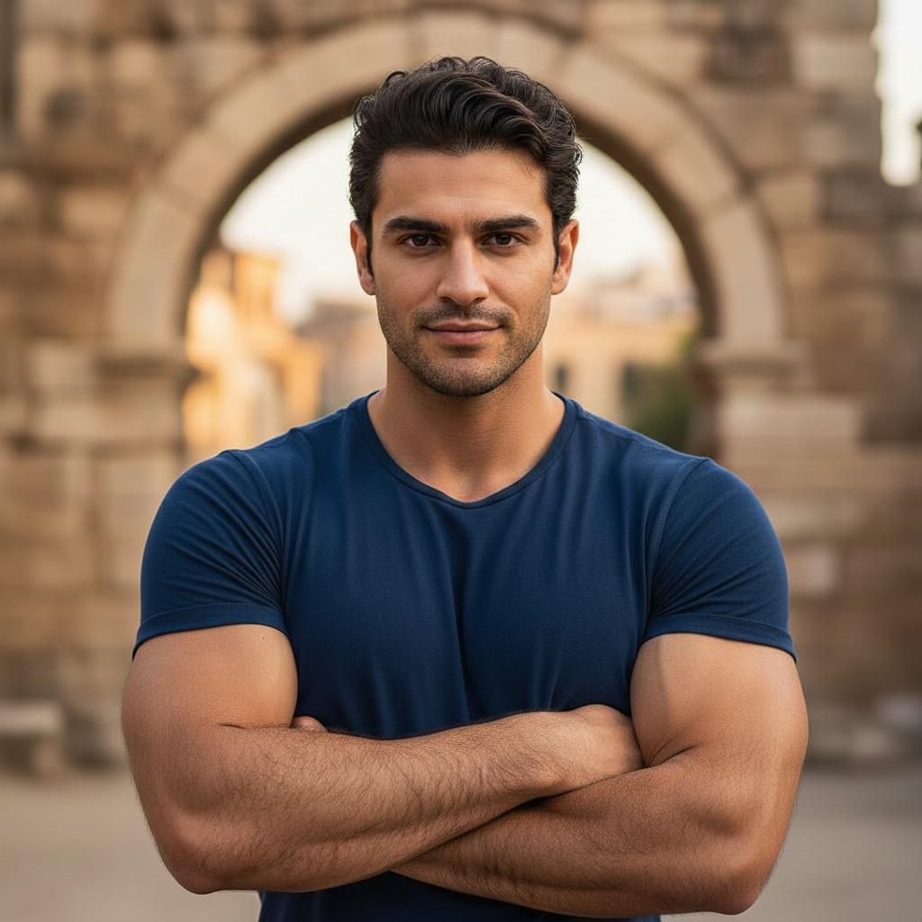 Celebrating raw masculinity! 🔥 This Turkish beauty exudes confidence and strength. 💪🏻 #antiquity #athlete