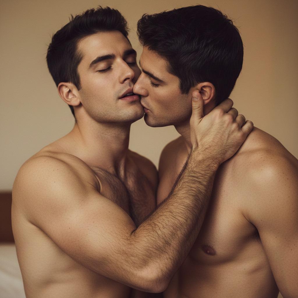 Two guys lost in a passionate kiss—pure, unapologetic love. 💋 Celebrate the beauty of connection and desire. #couple #kiss...