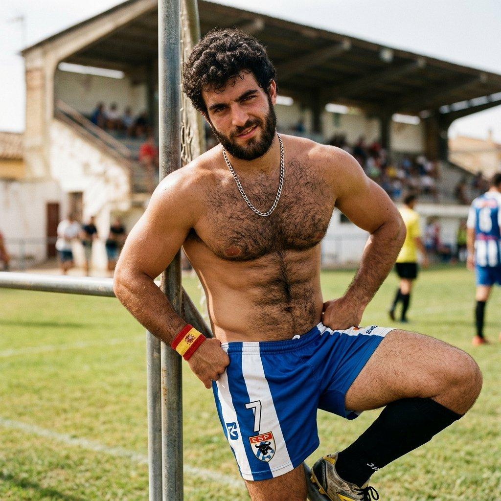 Every time this hairy footballer flexes those abs, we lose our minds 🔥💪 #athlete