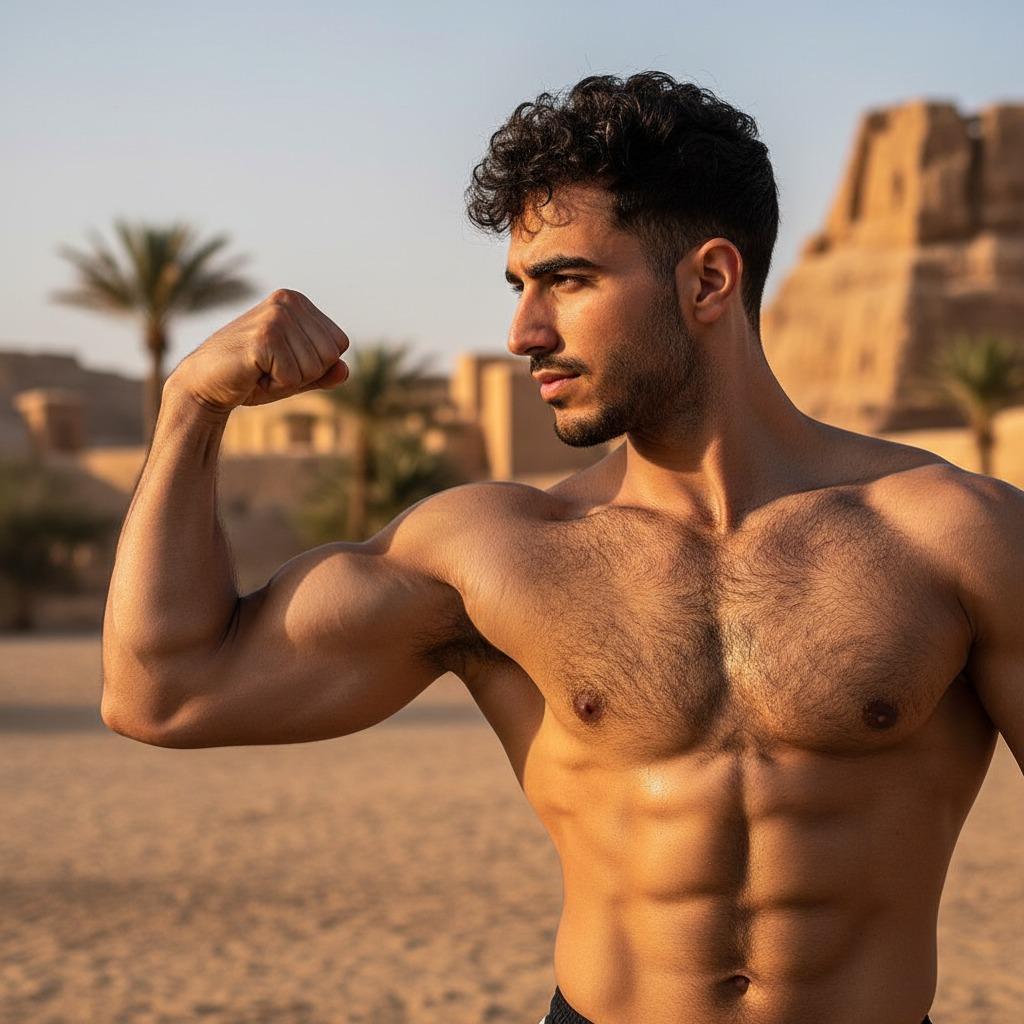 Check out this stunning Turkish hunk flexing those sculpted arms. Pure masculine beauty at its finest. #malebeauty #nature...