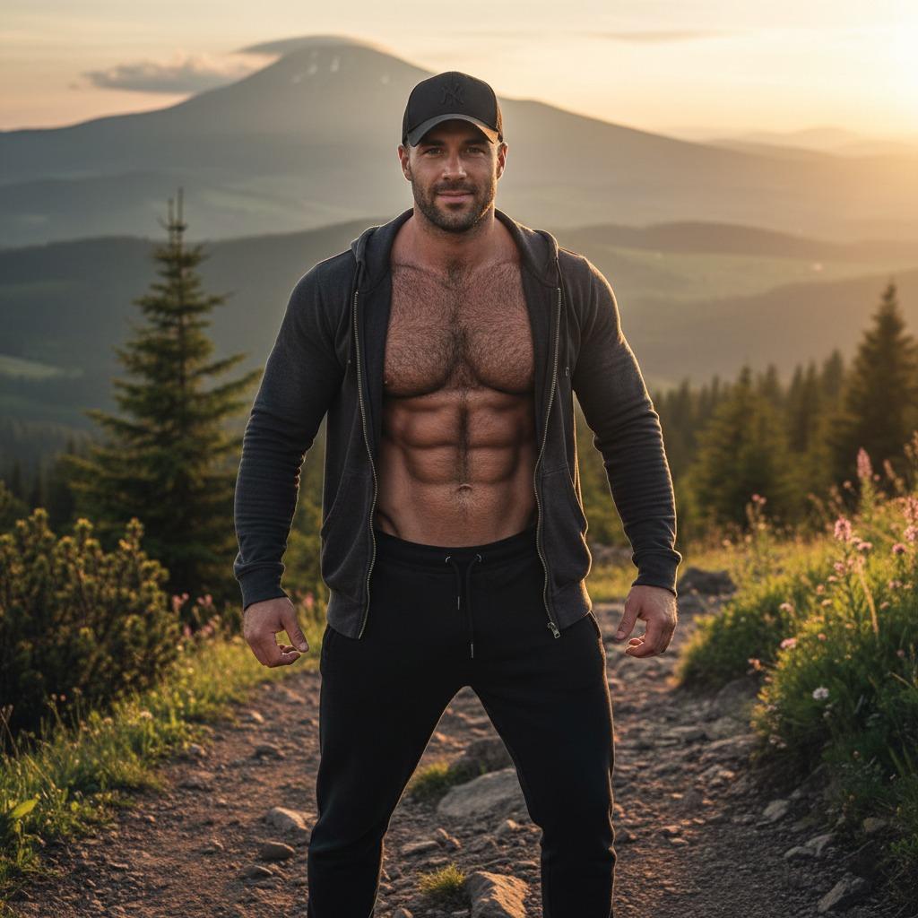 Hot Slovak hunk with a killer smile, flexing those sculpted arms and a chest that’s pure temptation. That baseball cap and...