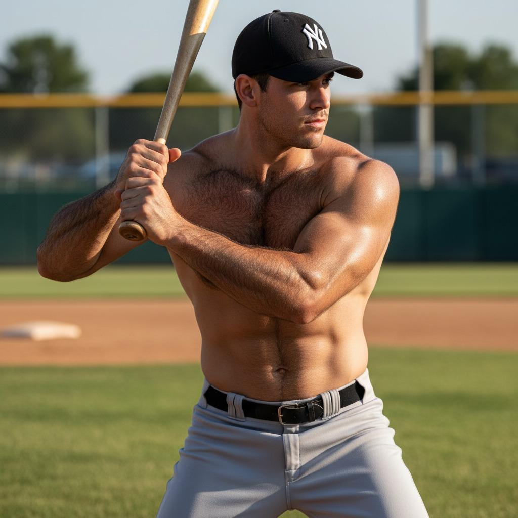 Every swing, every slide—pure fire. Baseball’s hottest moment? A shirtless legend owning the field. 🔥🏟️ #athlete #nature