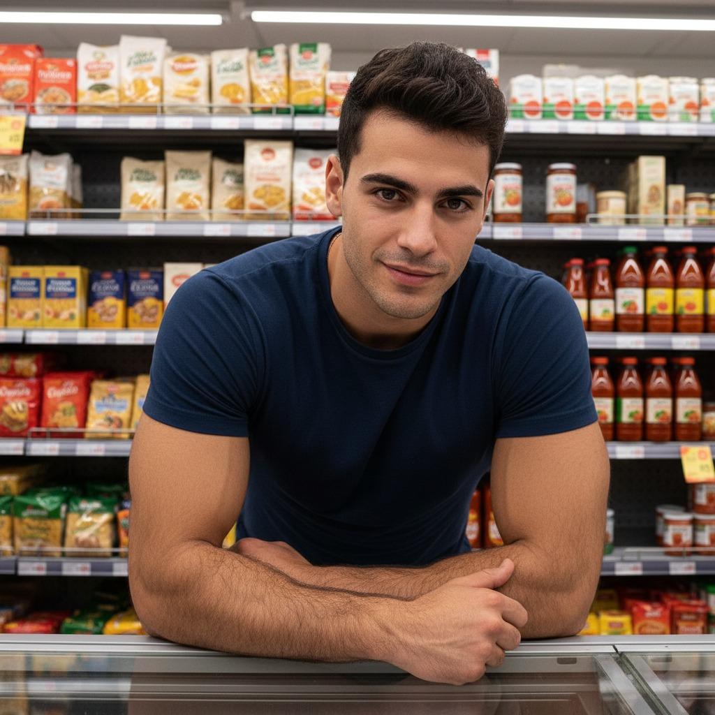 Every muscle flexed, every smile sharp. The supermarket just got a whole lot hotter. #malebeauty #kitchen #underwear...