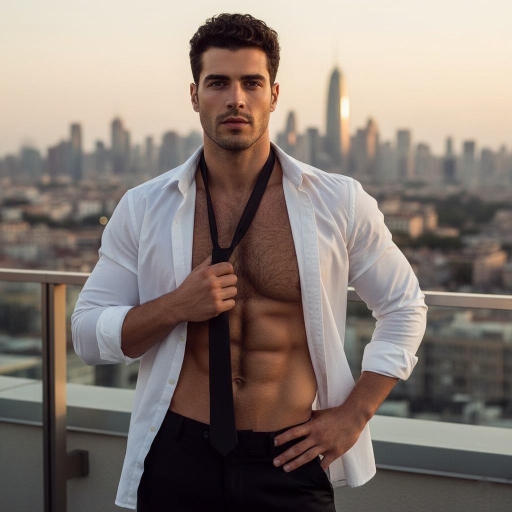 Every inch of him is pure art. The way the light catches his chest, sculpted and bold—perfection has a name. Celebrate the...