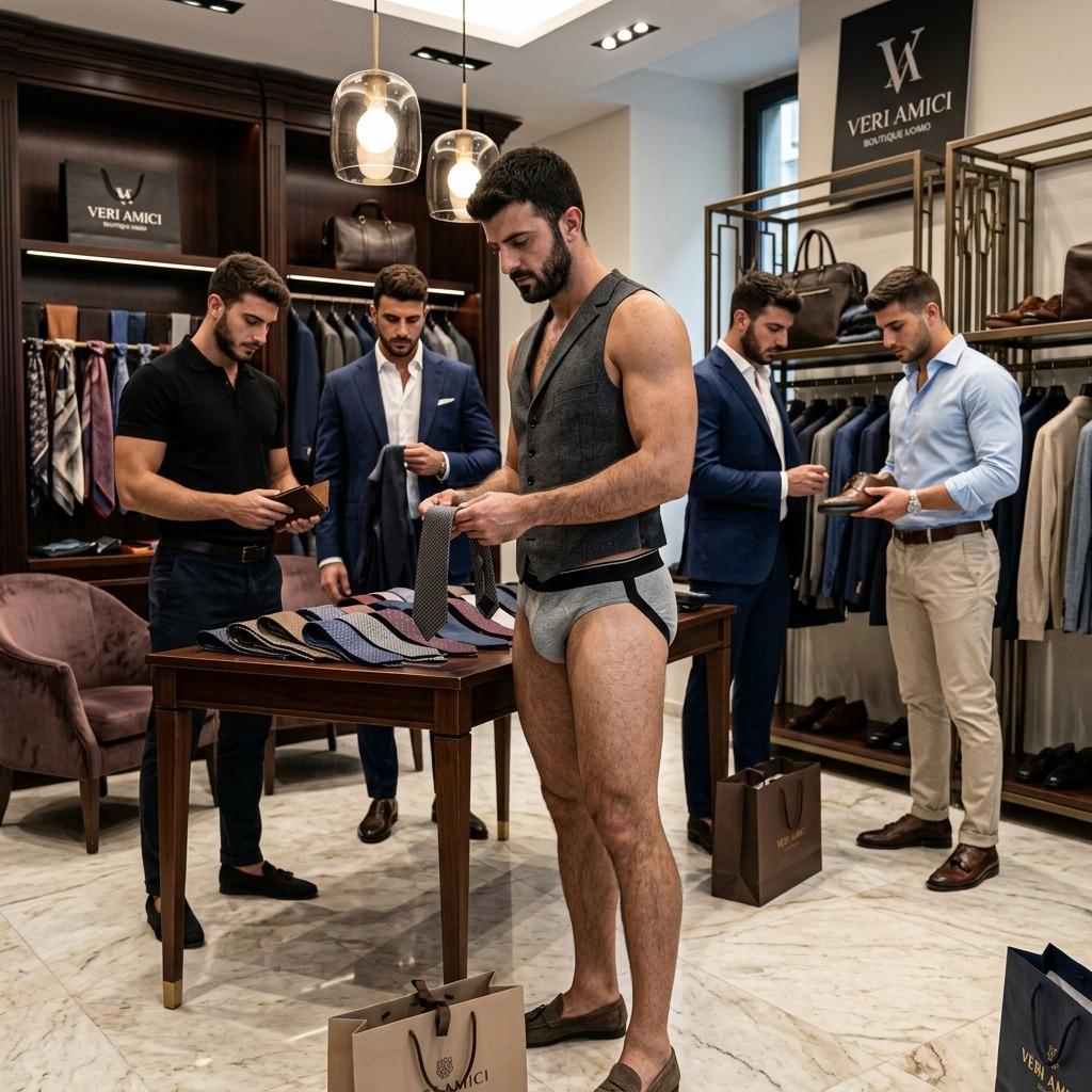 Every step in that jockstrap is pure confidence. Fashion never looked this sculpted. #malebeauty #studio #jockstrap