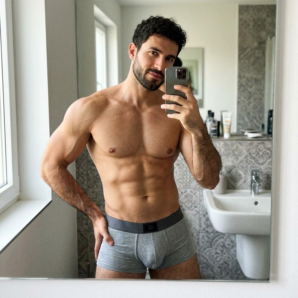 Every morning is a chance to celebrate the art of being you. 📸✨ #bath #selfie #underwear