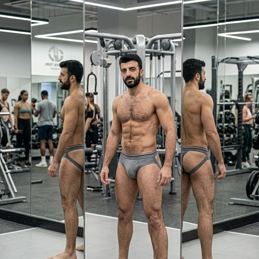 Every step in that jockstrap turns the gym into a runway. Pure masculine art in motion. #malebeauty #gym #underwear...