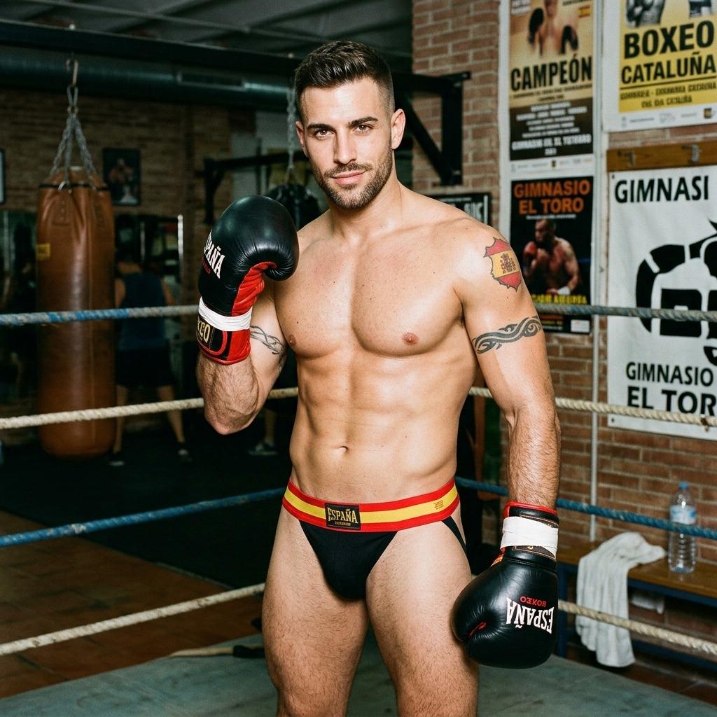 Every drop of sweat, every ripple of muscle—this fighter’s body is pure art. 🔥 #malebeauty #gym #athlete #jockstrap #boxer