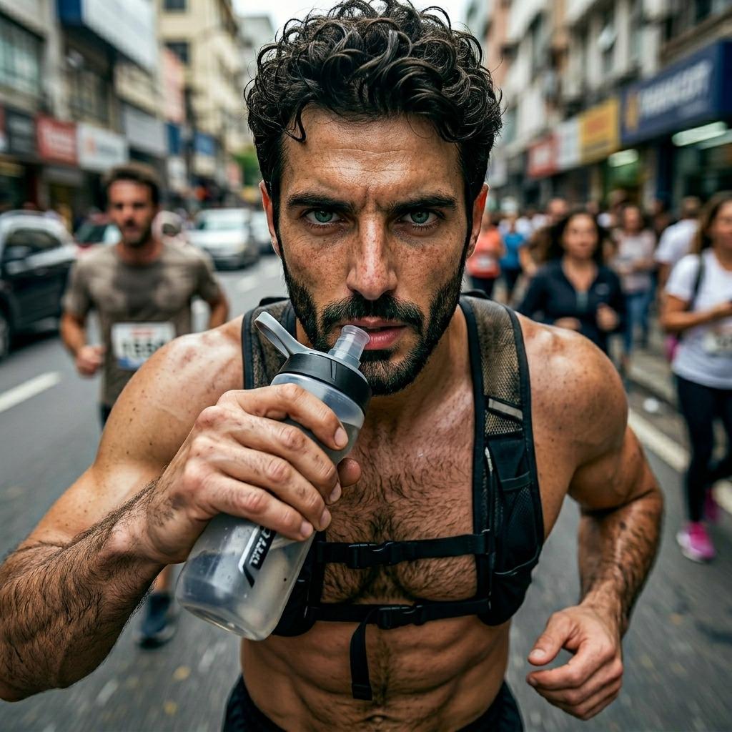 Every stride a celebration of raw, hairy power. The finish line awaits, but the real win is that sculpted fur glistening in...