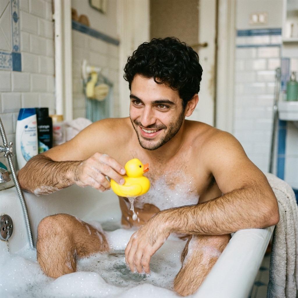 Every splash, every grin—beauty in its purest form. 💦🧒🏼‍♂️ #bath