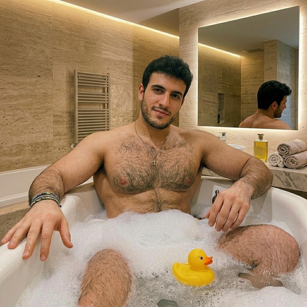 Every dip in the water just makes this view even hotter. 🔥 #malebeauty #bath