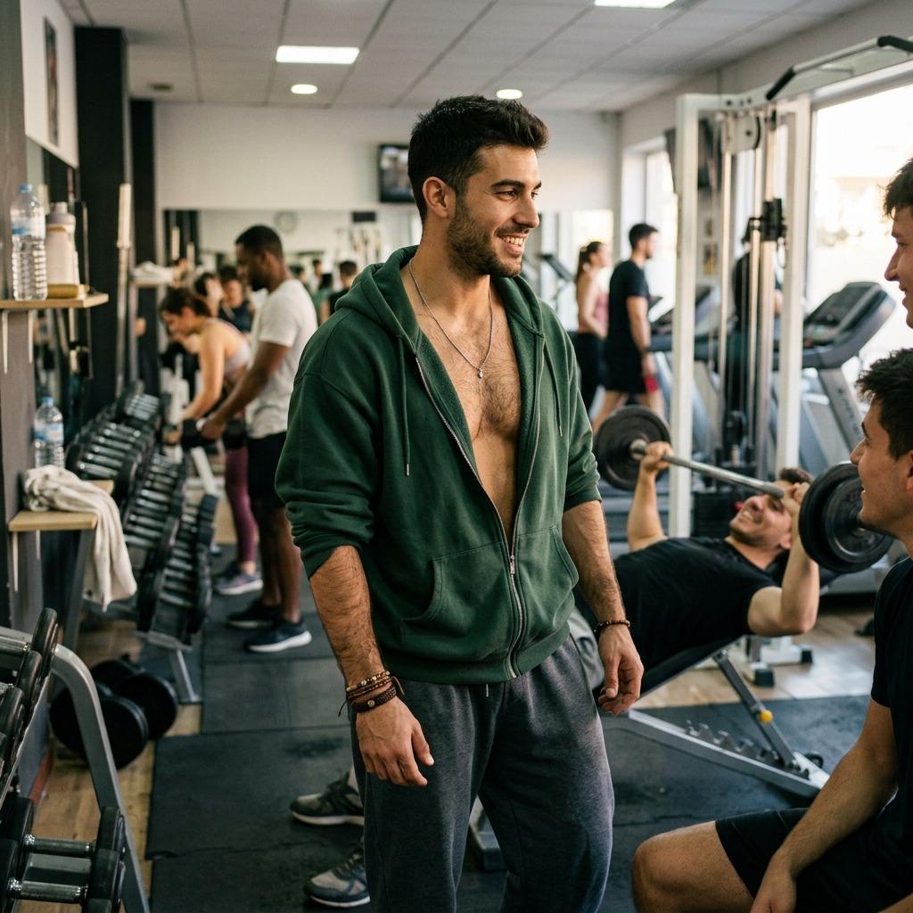 Every drop of sweat glistening under the gym lights—pure art in motion. Who’s admiring this masterpiece today? 🔥 #malebeauty...