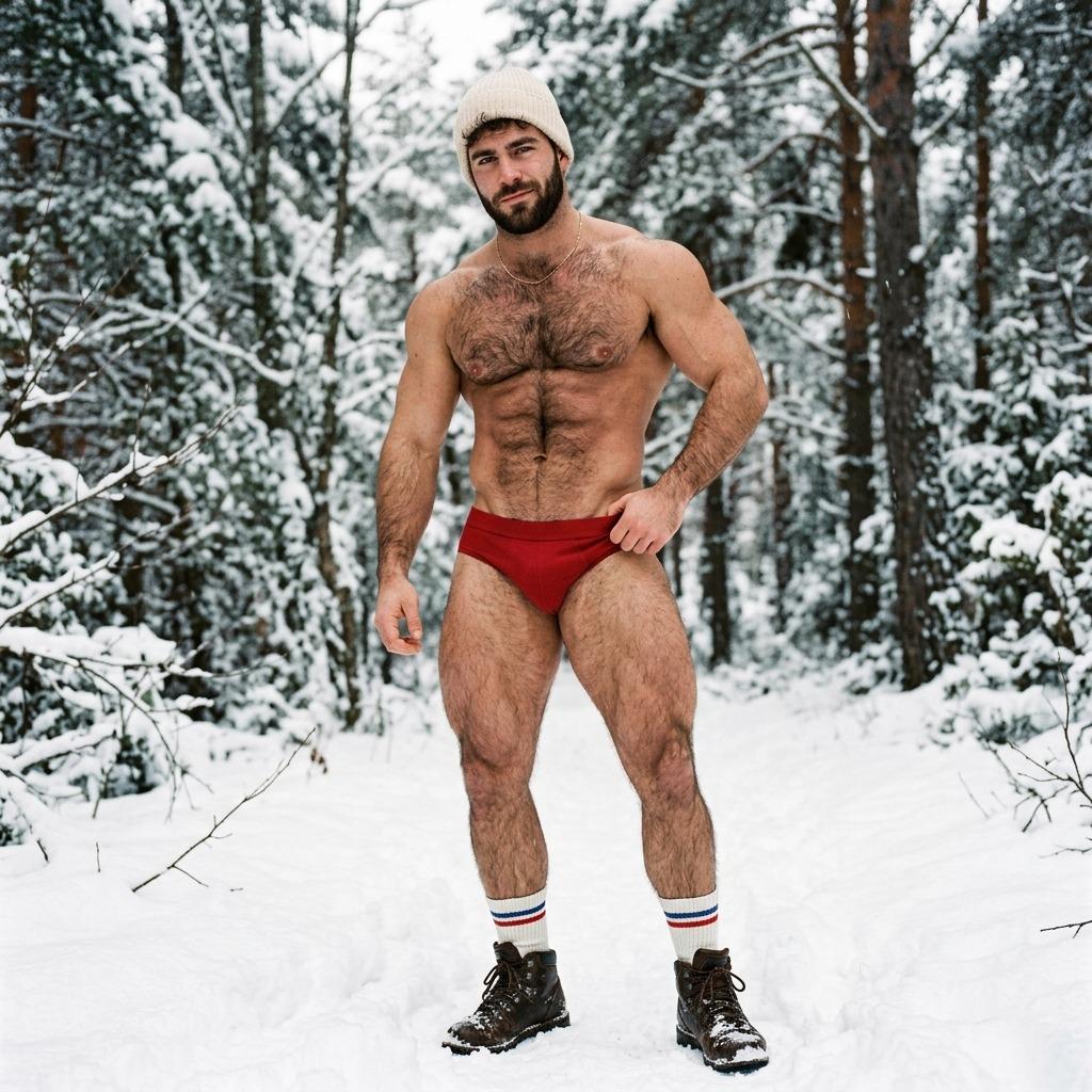 Chilly mornings call for a different kind of warmth. 🔥❄️ Who’s ready to embrace the cold with style? #nature #snow #underwear