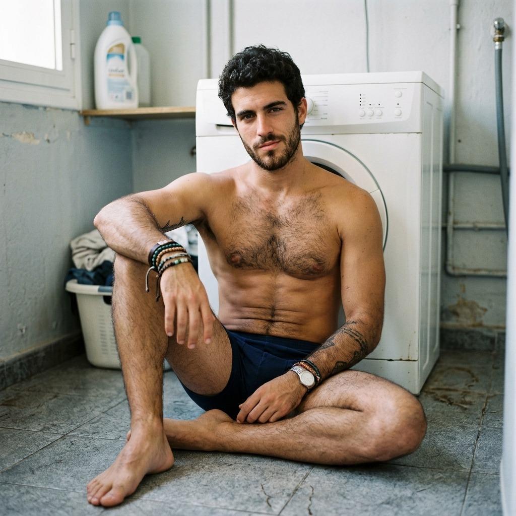 Every day is laundry day when you’ve got a view like this. 🧺✨ #malebeauty #laundry