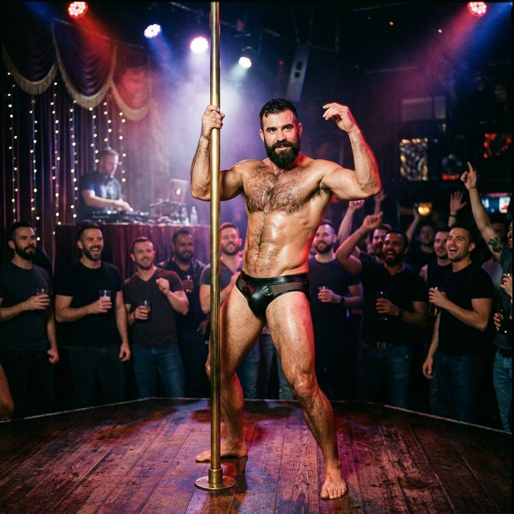 Hot lights, tight moves—this performer owns the stage with every step. Pure magnetism in motion. 🔥 #malebeauty #underwear...