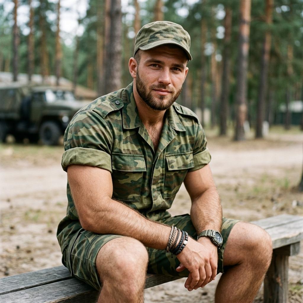 Hot military man in uniform, serving looks and country. Every smile is a mission accomplished. #nature #military