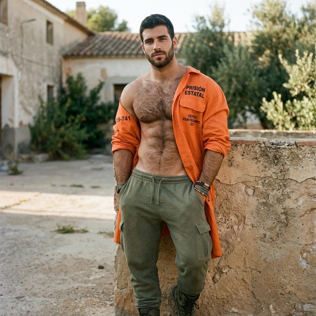 A boy shows off his strength. #malebeauty #worker