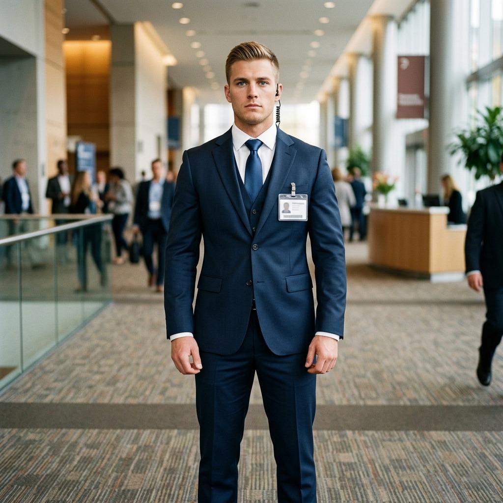 Every day heroes keep us safe—even when they’re flexing. 💪✨ #office #security #suit
