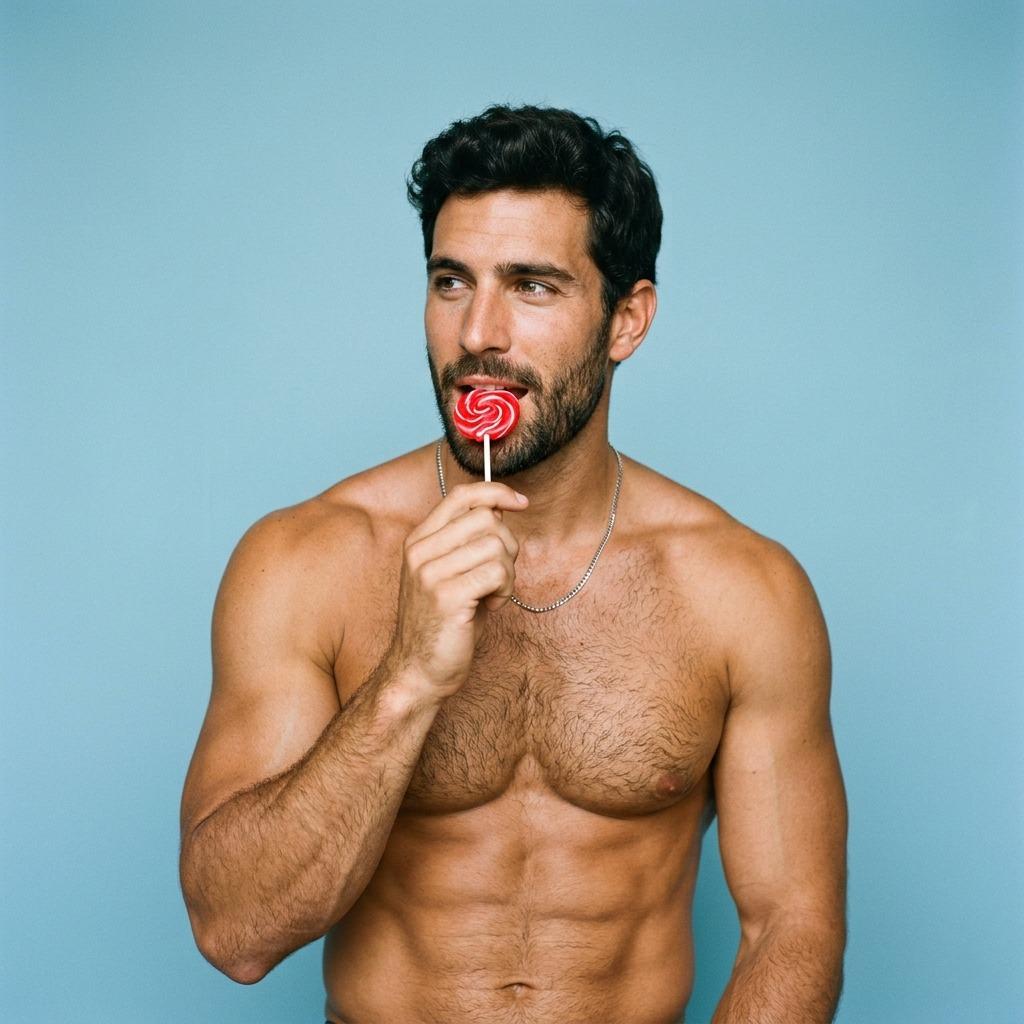 Every inch of him is pure temptation. 🍭🔥 #studio #hairy