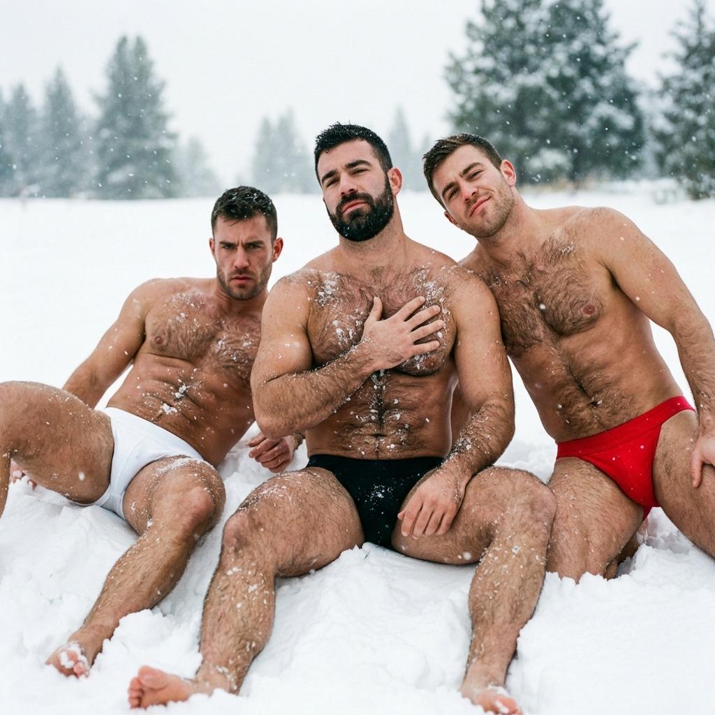 Every snowflake has nothing on these three. 🏔️❄️ #snow #nature #underwear