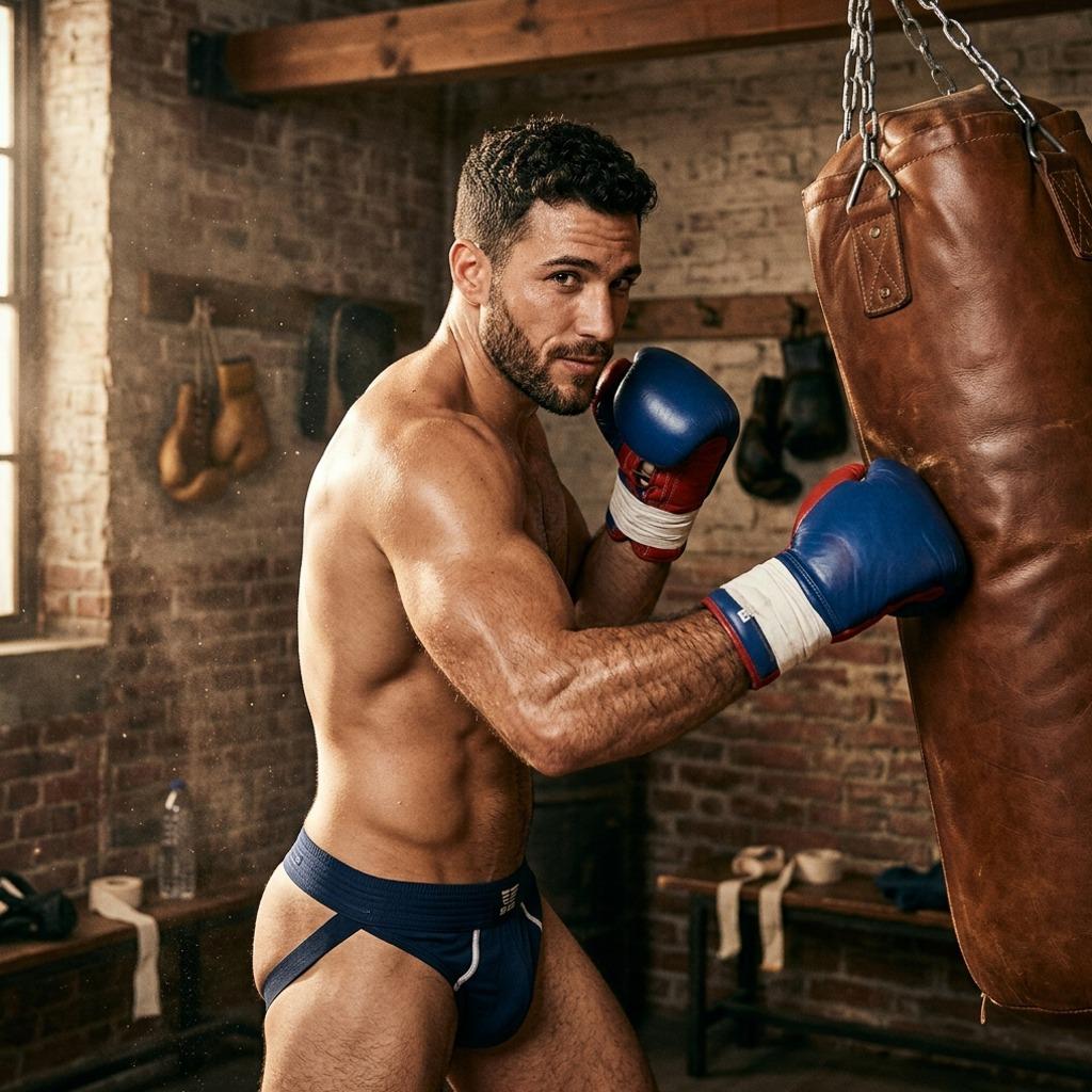 Every drop of sweat glistening under the lights, pure dedication in every punch. The raw power and confidence of a man in...
