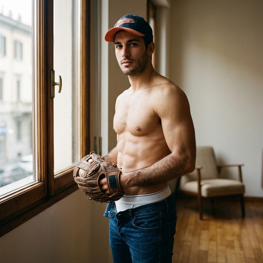 Every swing of the bat, every flex of those arms—baseball season just got a whole lot hotter. 🔥 #athlete #underwear