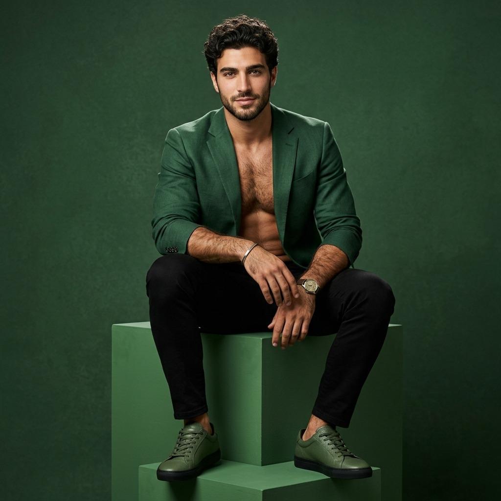 Every shade of green looks stunning on you. #studio #suit
