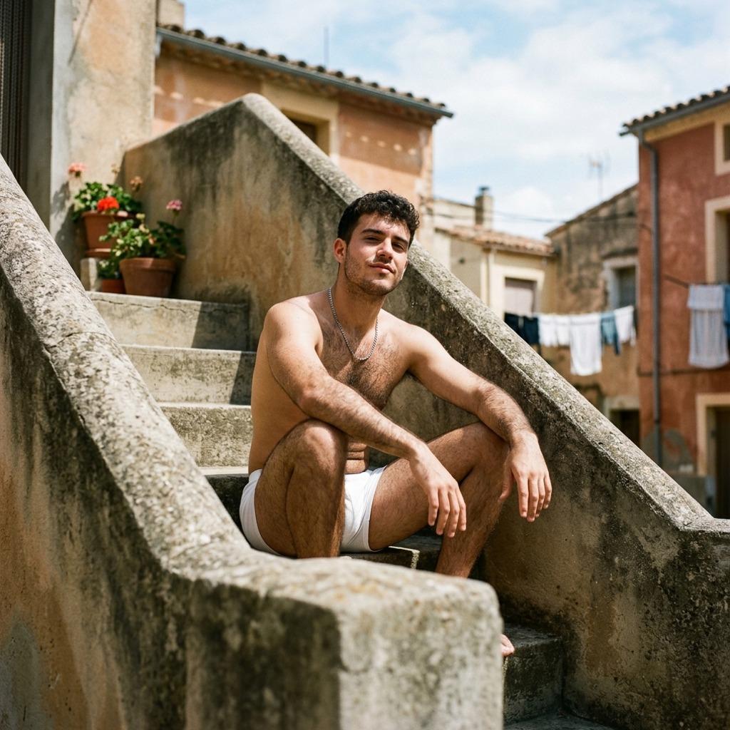 Flawless lines and confidence on full display. Every curve, every angle—pure art. 🔥 #malebeauty #street #underwear #travel