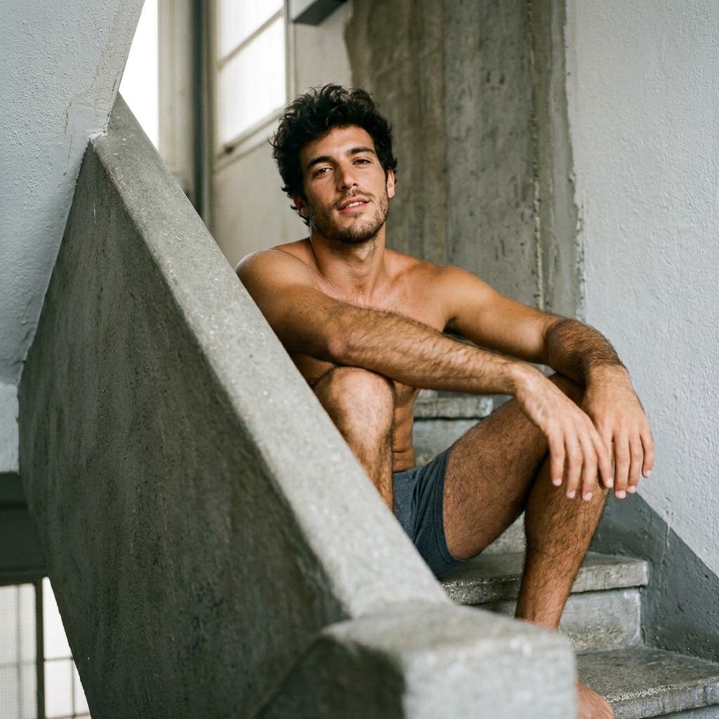 Every step up is a view worth savoring. #malebeauty #studio #athlete