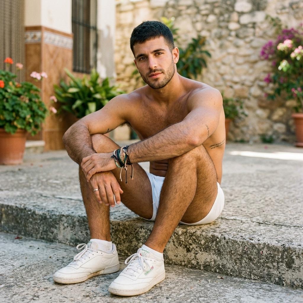 Every step he takes is pure confidence. 🔥 #malebeauty #street #nature #gym #underwear