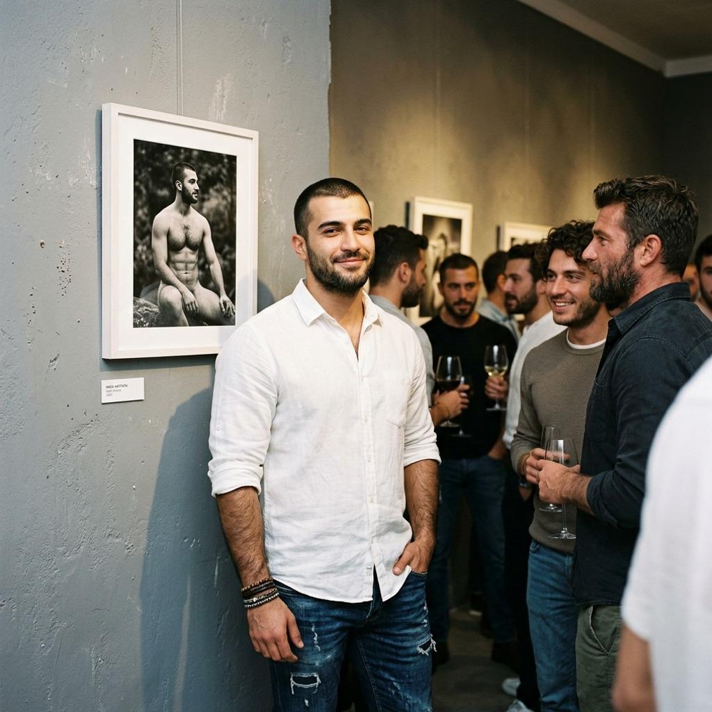 Elegance meets raw beauty at the gallery—where art and desire collide. Witness perfection in every line. #malebeauty...