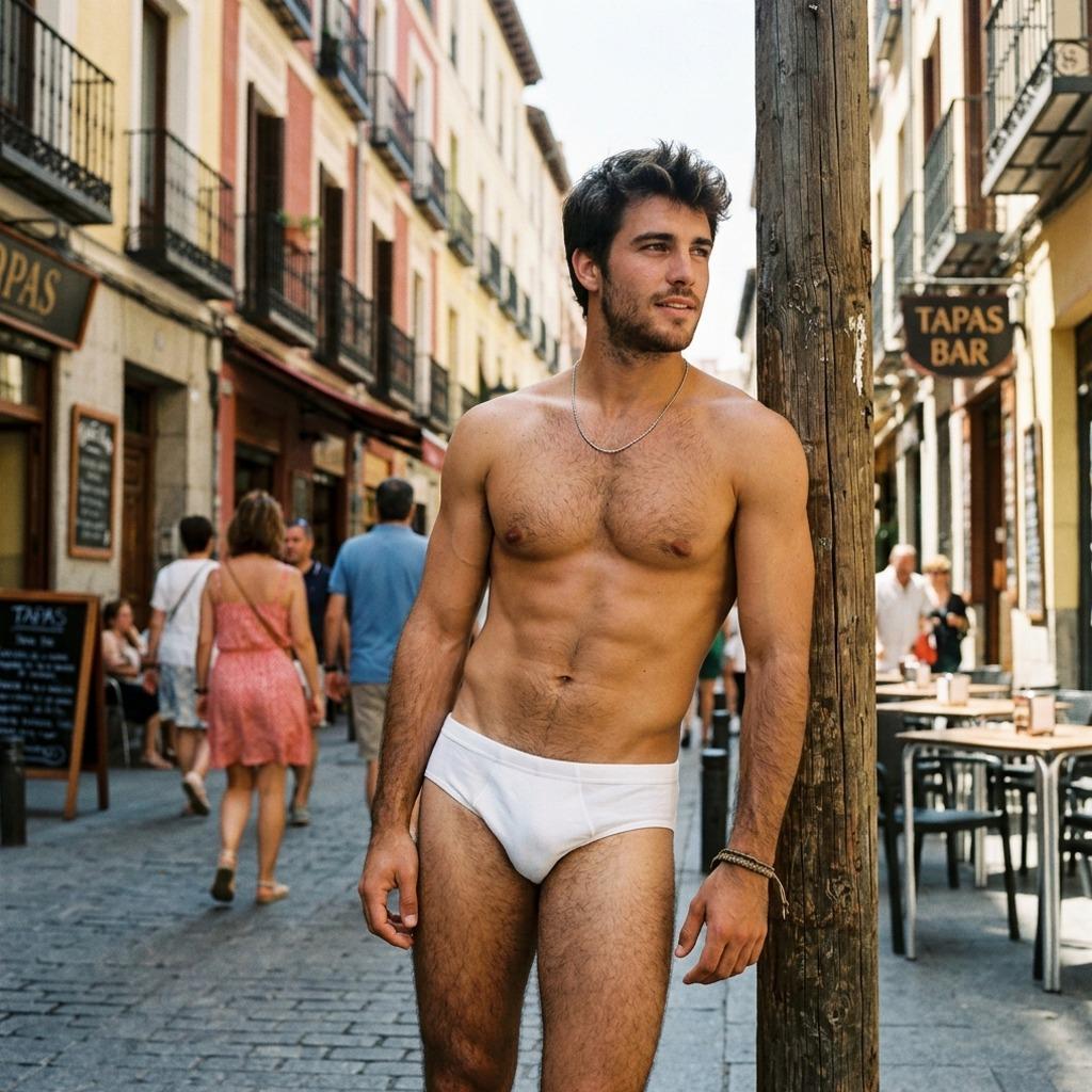 Every step he takes is pure art. 🔥 #street #underwear #travel