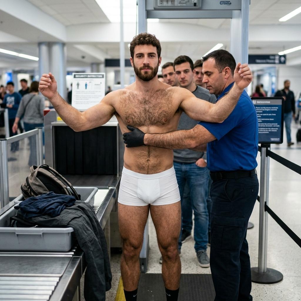 Every time a hot guy in underwear gets a security pat-down, the world wins a little more beauty. #malebeauty #airport...