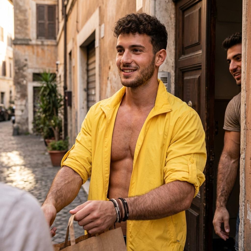 Every delivery, every smile. Who wouldn’t want him serving their meal? 🔥 #street #delivery