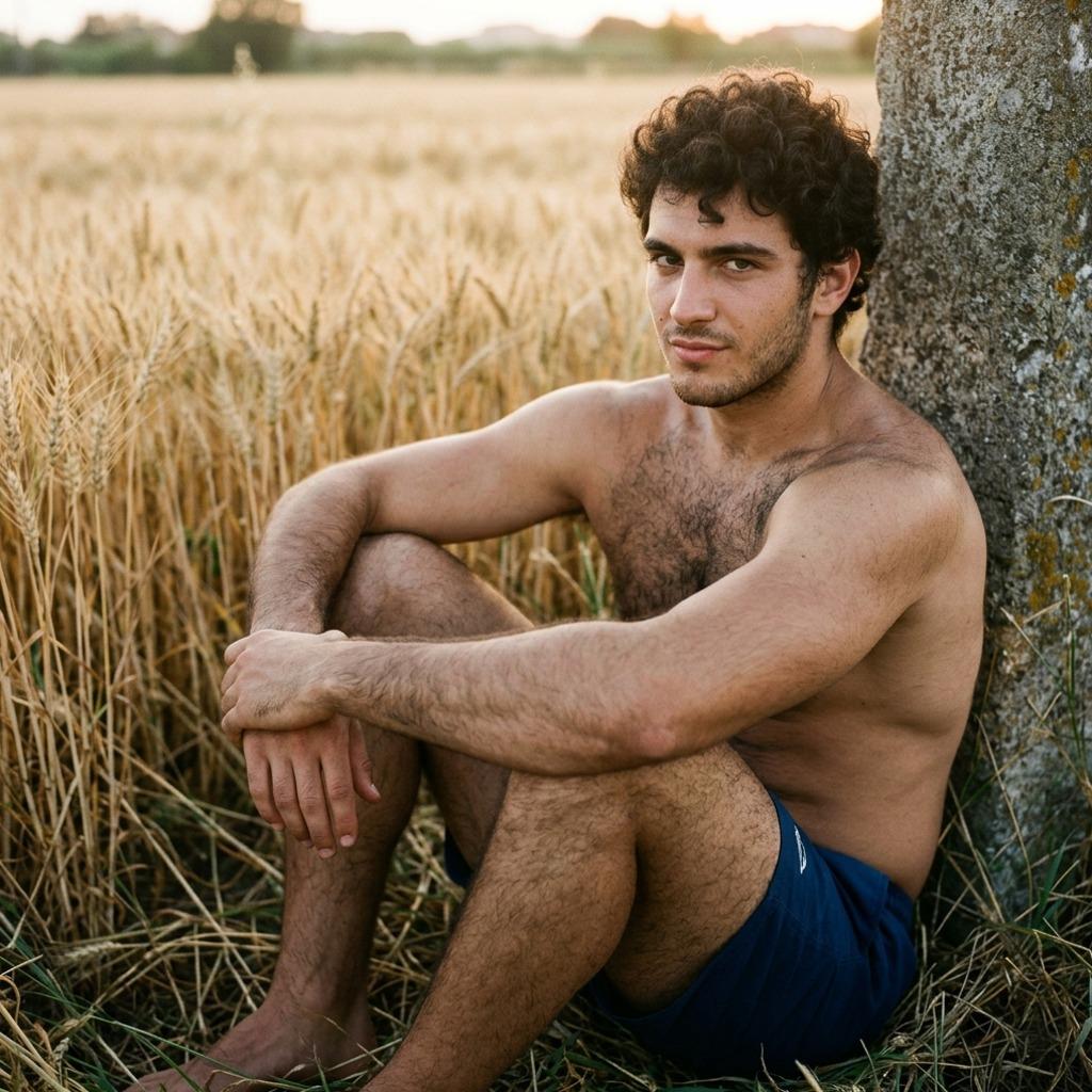 Every man should glow like golden wheat under the sun. 🌾🔥 #nature