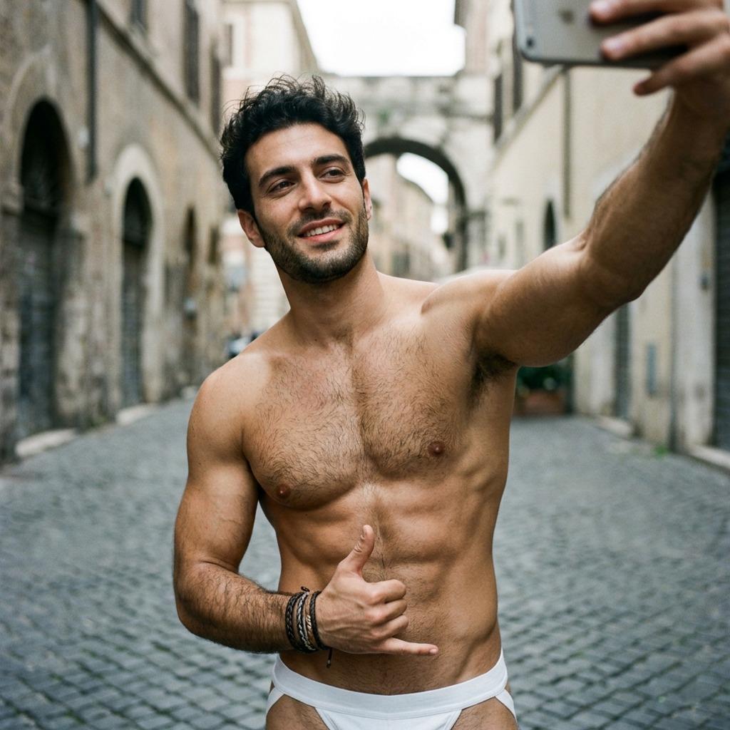 Every step turns heads when confidence meets the lens. Own your glow, own the street. #street #selfie #underwear