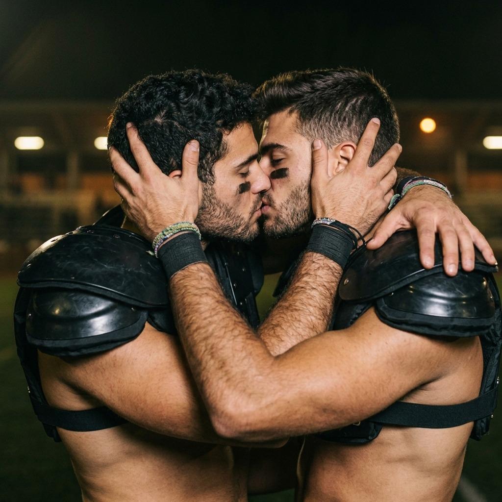 Every snap, every tackle—love doesn’t take a timeout. Celebrating the fearless beauty of men who play hard and love harder....