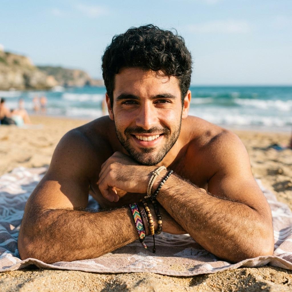 Sun-kissed skin, golden waves, and pure confidence—nature’s masterpiece in motion. 🌊☀️ #beach