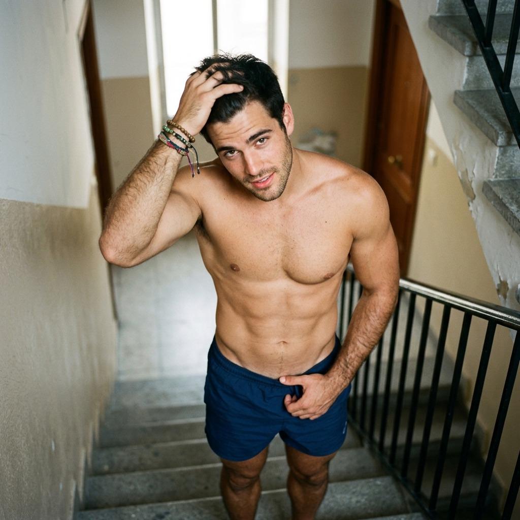 Every step he takes is pure art. 📸✨ #bedroom #underwear #gym