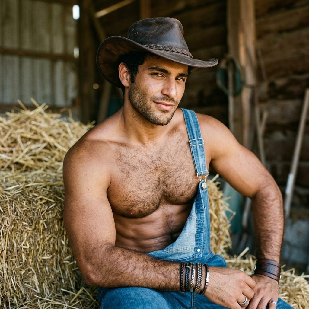 Cowboy vibes never looked this hot. 🤠✨ Who’s ready to ride into the sunset with this smile? #cowboy