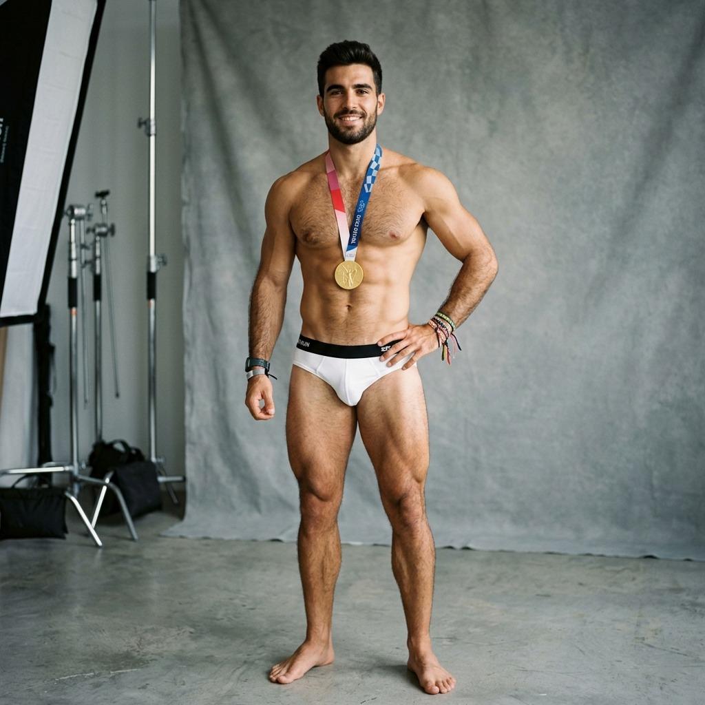 Every curve, every line—pure art. The confidence of a jockstrap in the studio. #studio #underwear #athlete #jockstrap