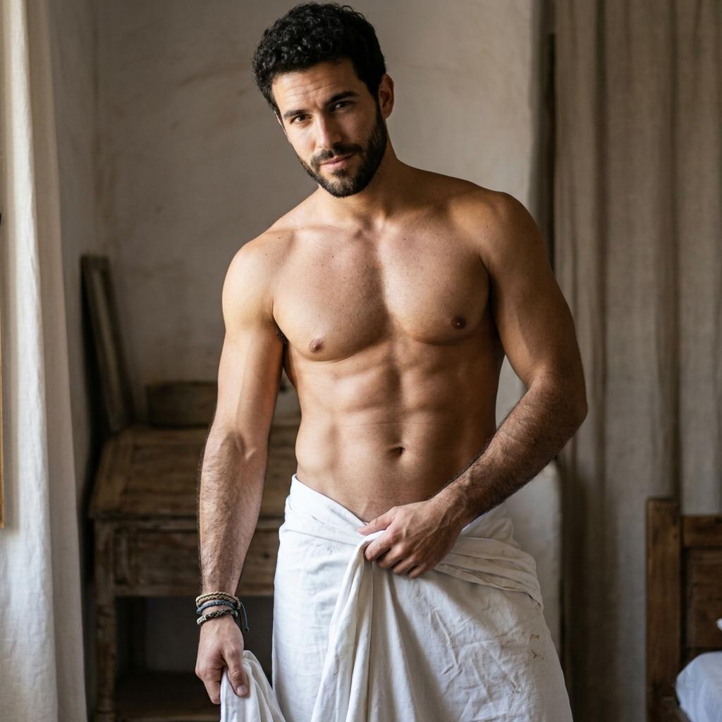 Elegance meets raw beauty in this stunning shot. Every curve, every line—pure art. Celebrate the masculine form with us....