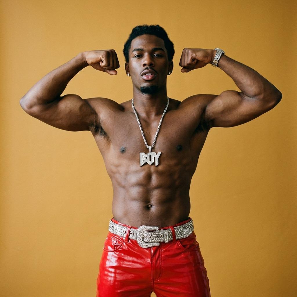 Flawless skin meets hip hop energy. Every angle is pure art. 🔥 #malebeauty #studio #underwear