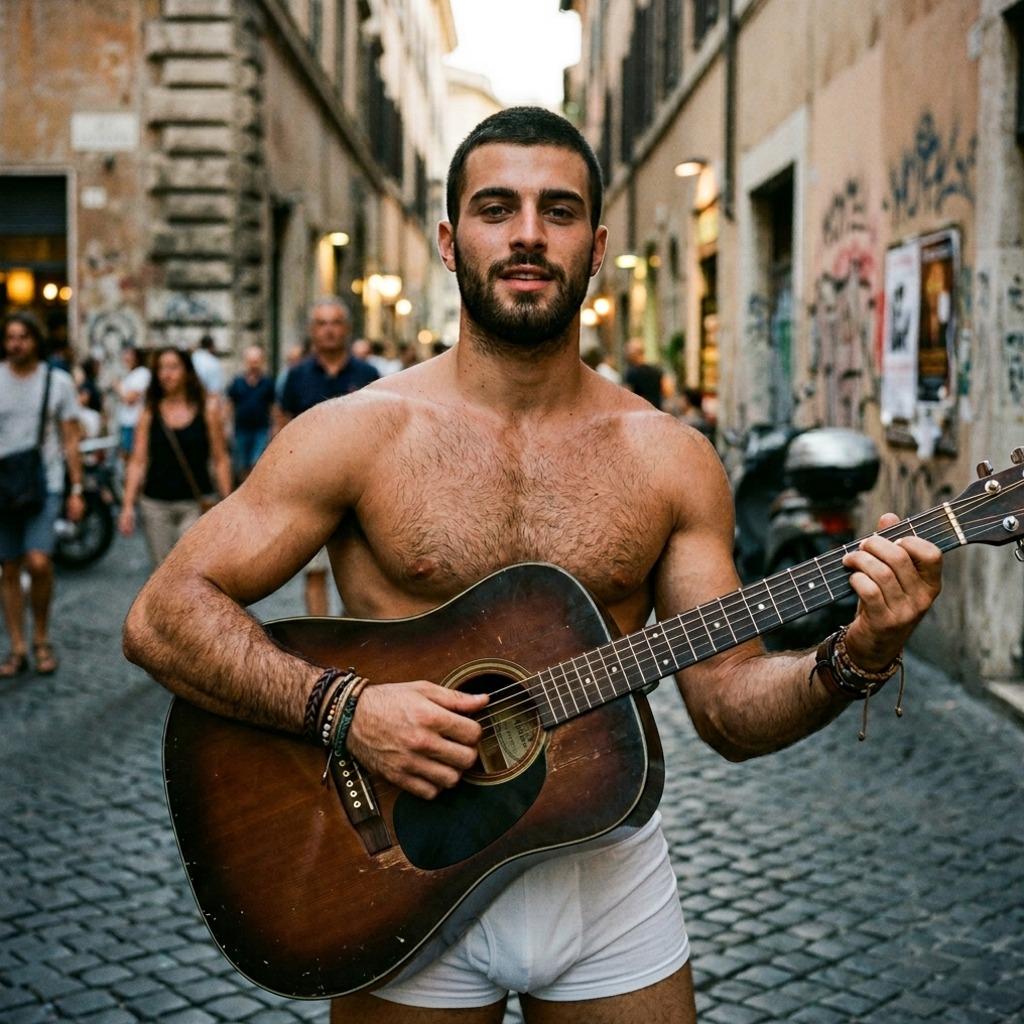 Every strum of his guitar is pure magic. The way his fingers dance on the strings, the confidence in his smile—this is art....