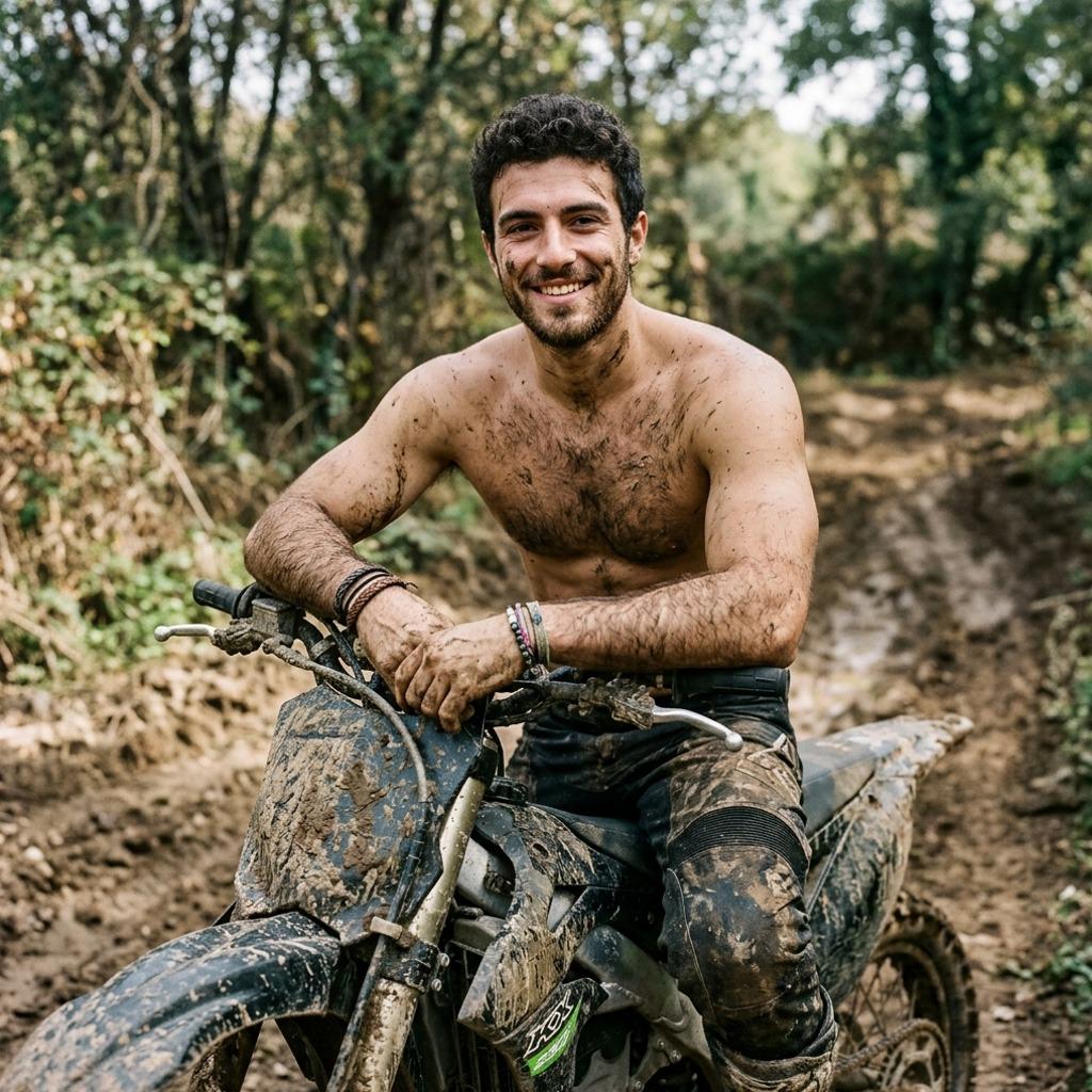 Every ride feels like a conquest when you're this hot. 🏍️🔥 #nature #athlete