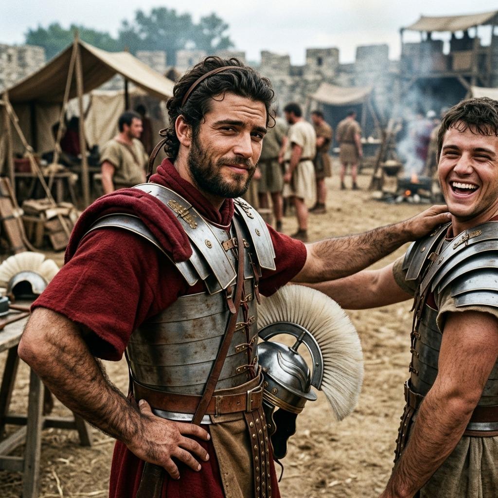 Two warriors, bound by strength and brotherhood—where history meets heart-stopping beauty. #malebeauty #antiquity #couple