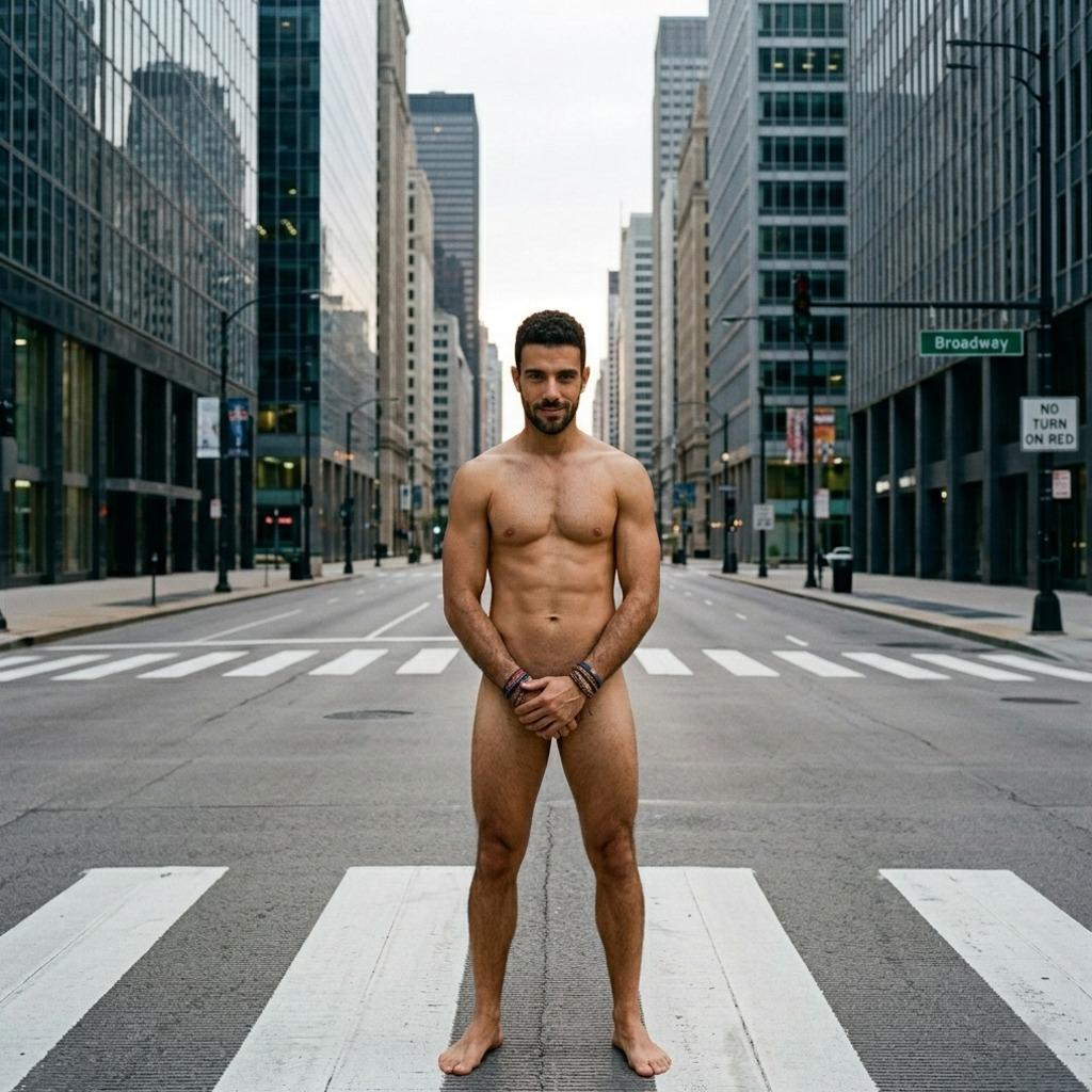 Confidence meets raw beauty in the city’s heart—where strength and elegance walk unapologetically. #malebeauty #street