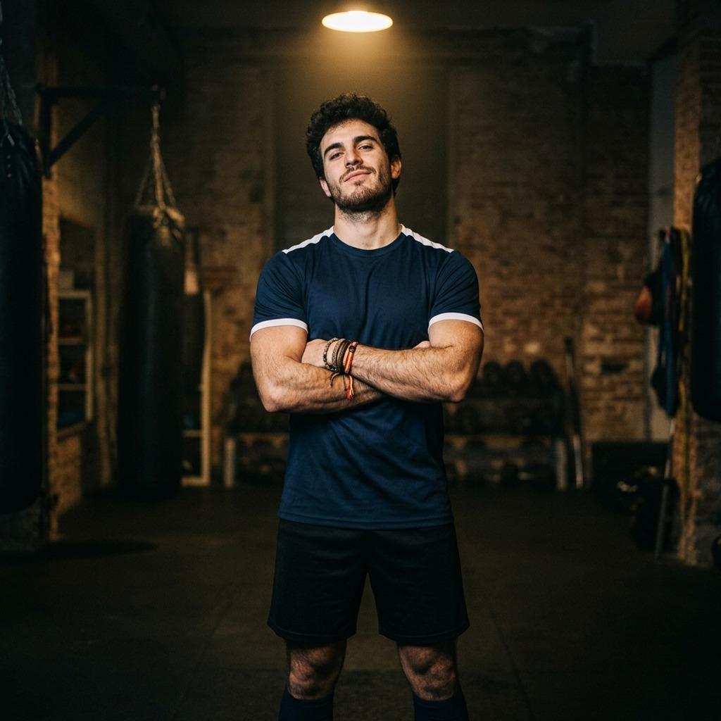Confidence in every stride—this gym god’s energy is pure fire. Strength isn’t just in the physique; it’s in the aura. 🔥...
